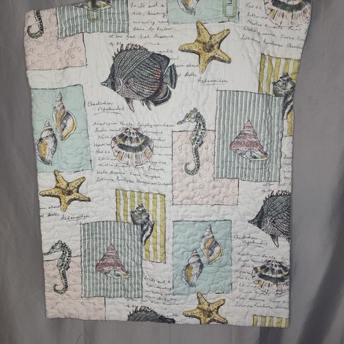 Seashell beach queen pillow