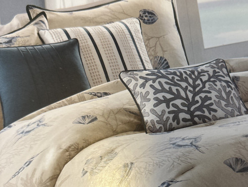 Nautical blue sea shell king - blue,