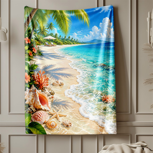Tropical beach seashells coral - seashells,