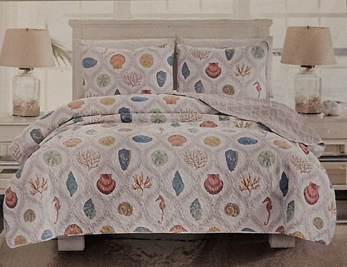 New seashells quilt set - seashells,