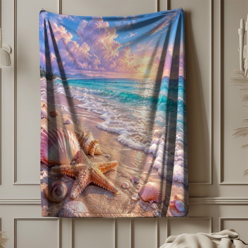 Tropical beach sunset seashell - tropical,