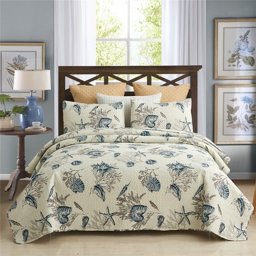 Pieces beach shell bedspread - 3,